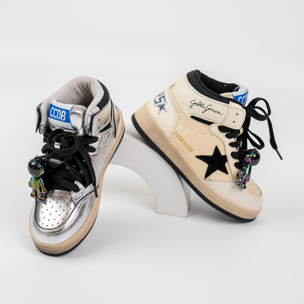 ANKLE BOOTS STAR (SILVER, 35)